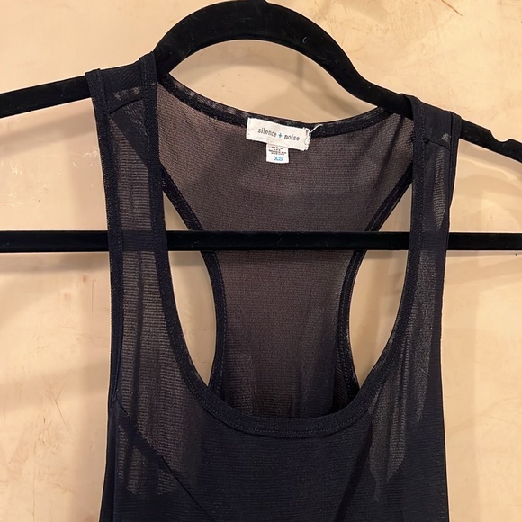 Black Mesh Razorback Blouse - Picture 3 of 4